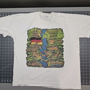 Vintage Romantischer Rhein Tshirt Large Screen Stars Singlestitch 80s Germany